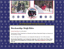 Tablet Screenshot of brecksleighrides.com